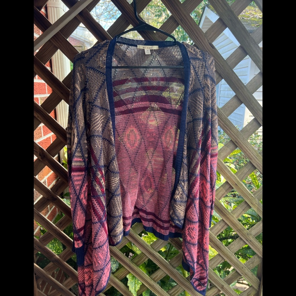 Patterned cardigan